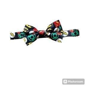 Justice League Bow Tie Superman Batman Flash Green Lantern 0-12 Months
